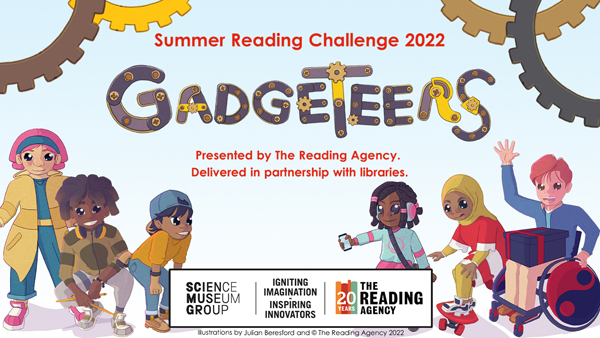 Large Image of all the Gadgeteers and the summer reading challenge partner agencies logos