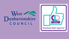 Combination of West Dunbartonshire Council and CLD Standards Council logos.