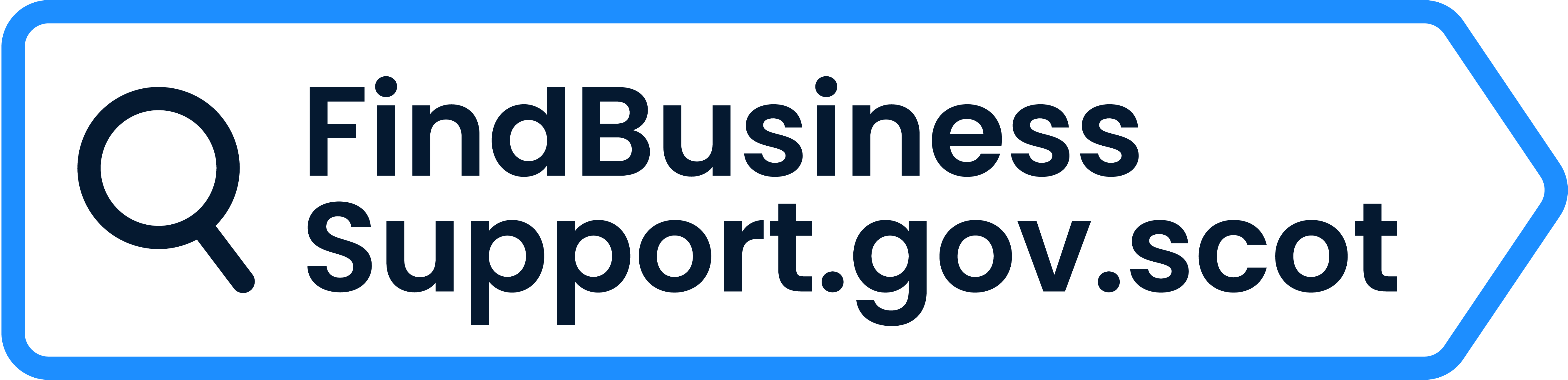 FindBusinessSupport.gov.uk written on a  road sign pointing to the right