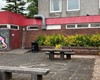 Outside seating area of Dalmuir Park Cafe