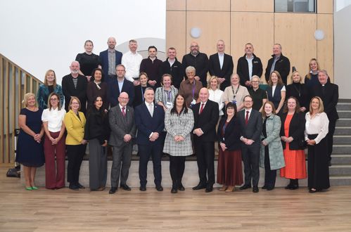 Invited guests at Faifley Campus opening event