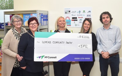 Lomond Community Pantry cheque