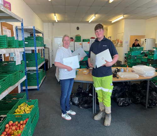 Balfour Beatty team enjoyed spending some time with the Community Foodshare Team