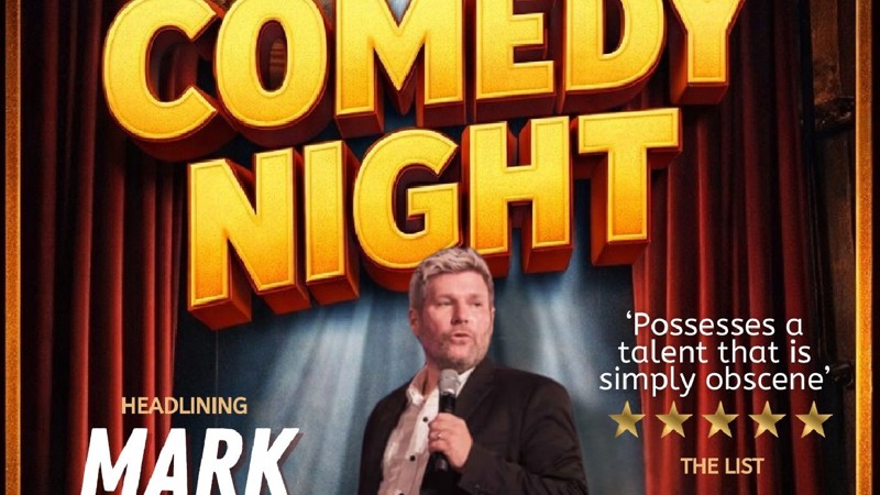 Mark Nelson promoting Dumbarton Comedy Night