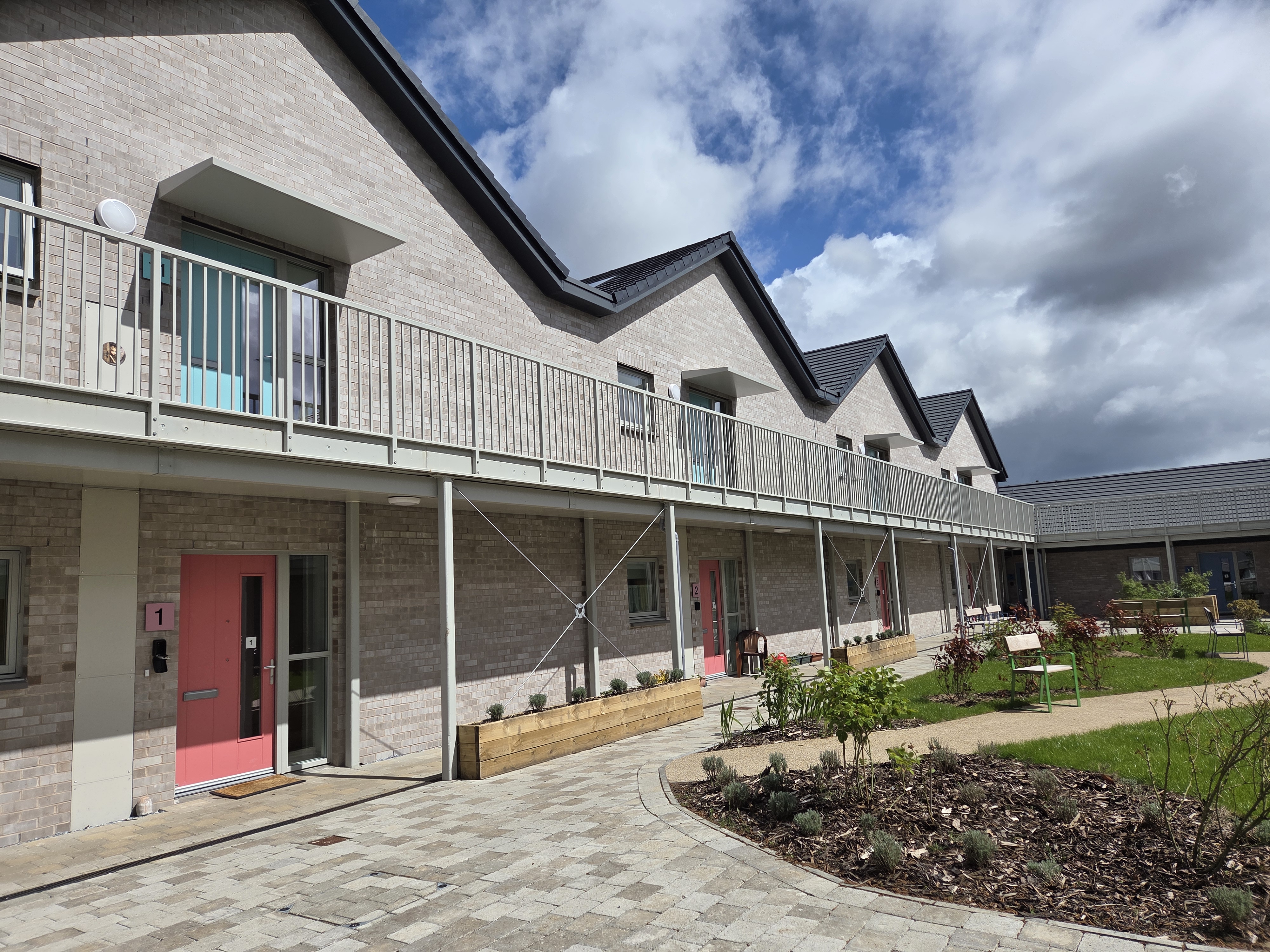 The Council housing development at Willox Park