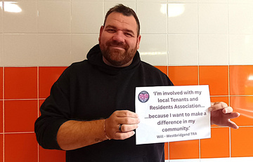 Photo of a tenant volunteer.