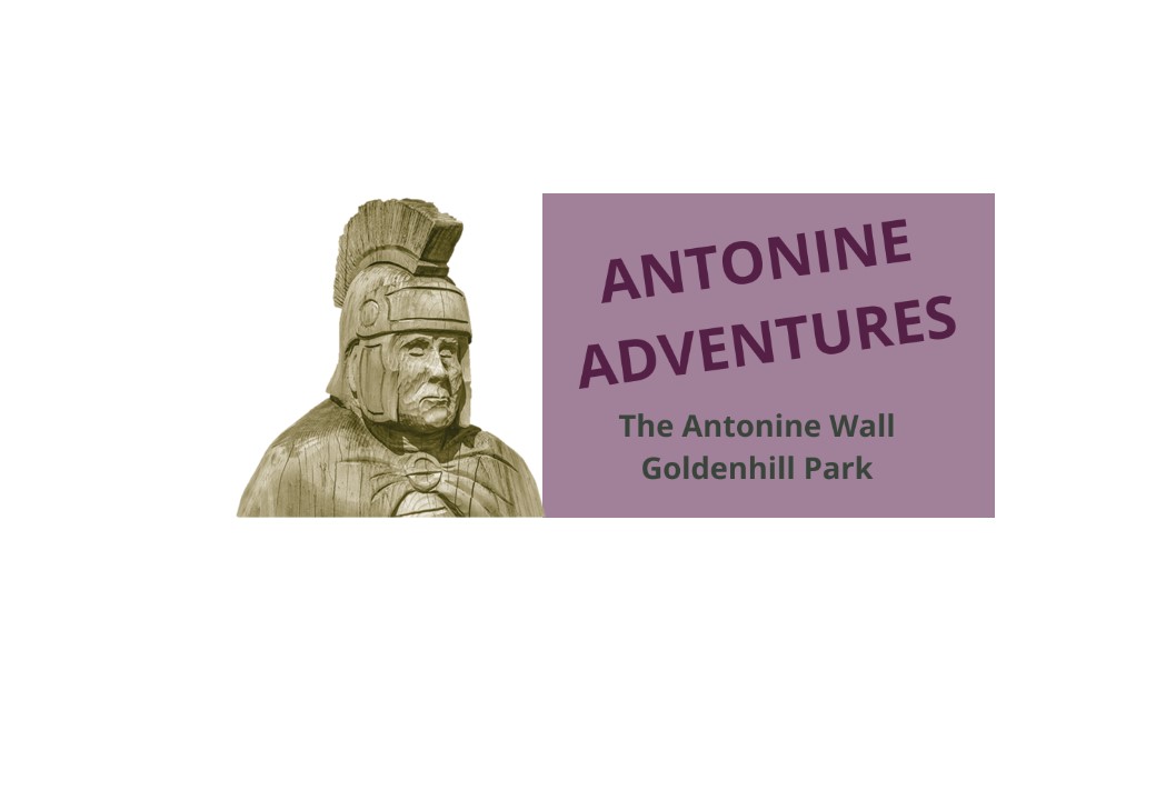 Roman Statue advertising the Antonine Adventure