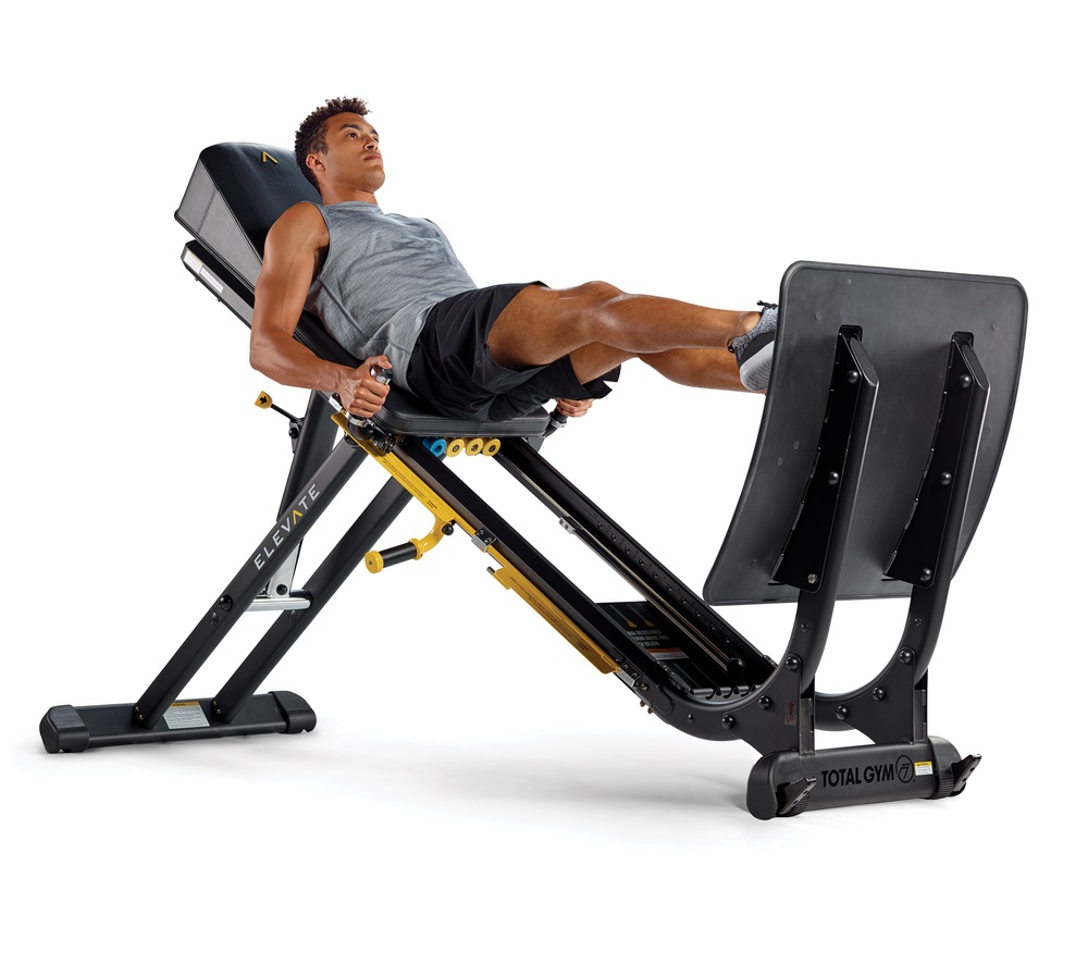 image of Man on elevate gym equipment