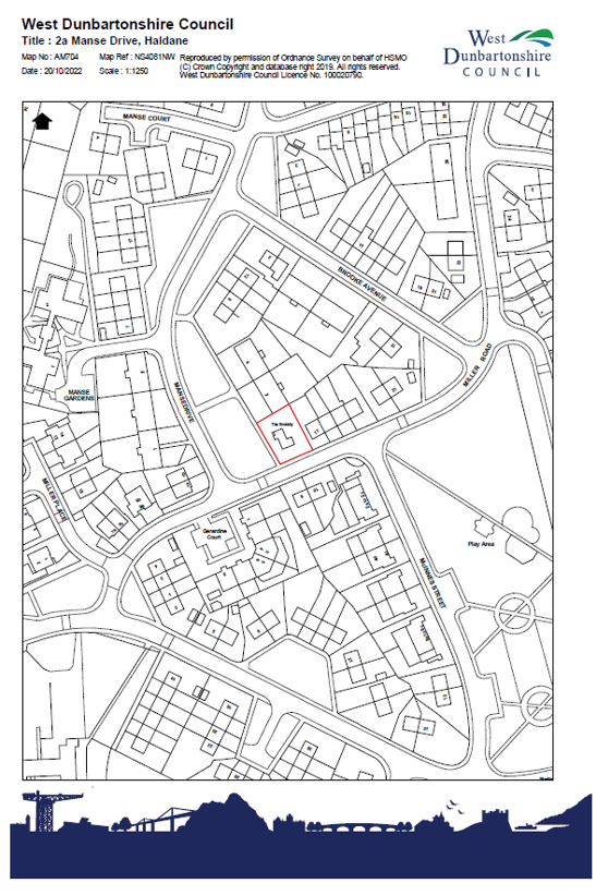 Map of 2a Manse Drive, Balloch